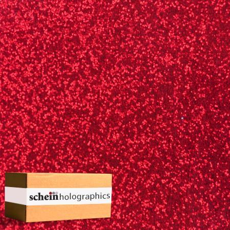 Cherry Red GLITTER HOLOGRAPHIC (Adhesive) VINYL BY SCHEIN HOLOGRAPHICS