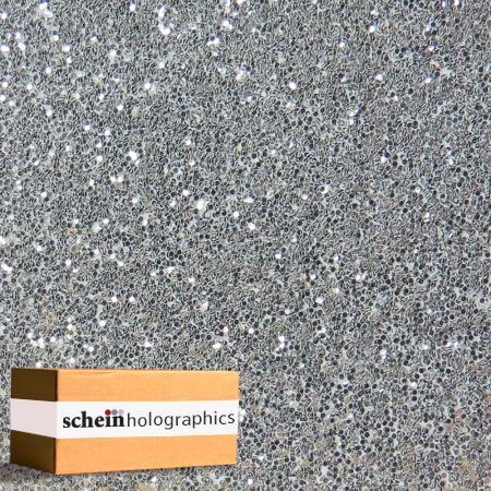 SILVER GLITTER HOLOGRAPHIC (Adhesive) VINYL BY SCHEIN HOLOGRAPHICS