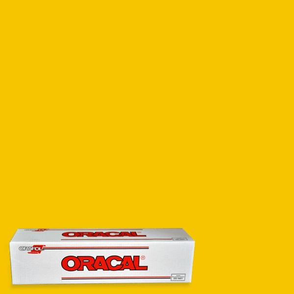 Yellow Oracal 651- Adhesive Vinyl