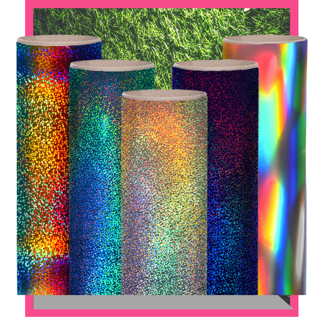 TEAL GLITTER HOLOGRAPHIC (Adhesive) VINYL BY SCHEIN HOLOGRAPHICS– Just Vinyl  and Crafts