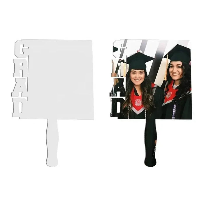 Big GRAD fans Sublimation Blank MDF– Just Vinyl and Crafts