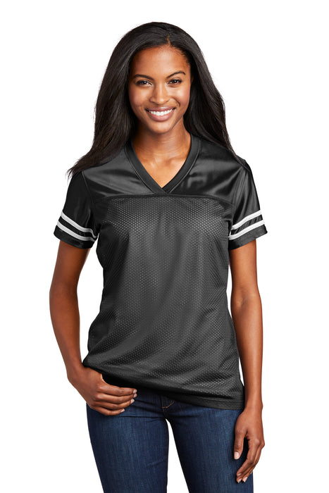 Black/White Sport-Tek® Ladies PosiCharge® Replica Jersey