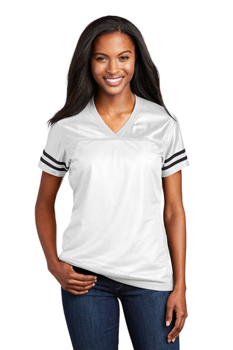 White/Black (Ladies) Sport-Tek® Ladies PosiCharge® Replica Jersey