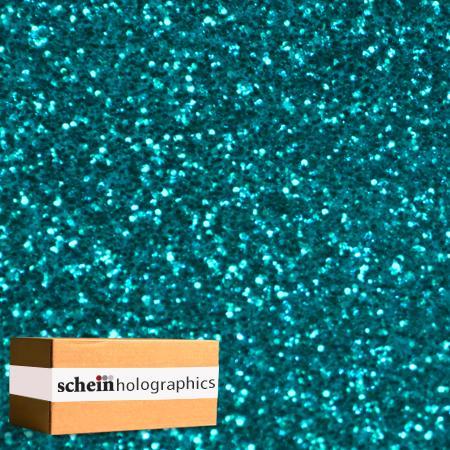 TEAL GLITTER HOLOGRAPHIC (Adhesive) VINYL BY SCHEIN HOLOGRAPHICS