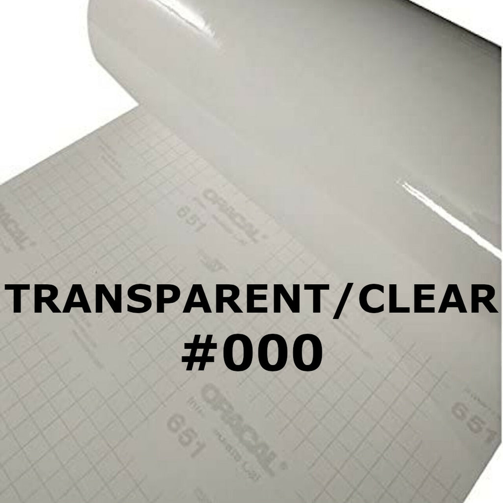 651 Black/White/Clear Permanent Vinyl Sheets 