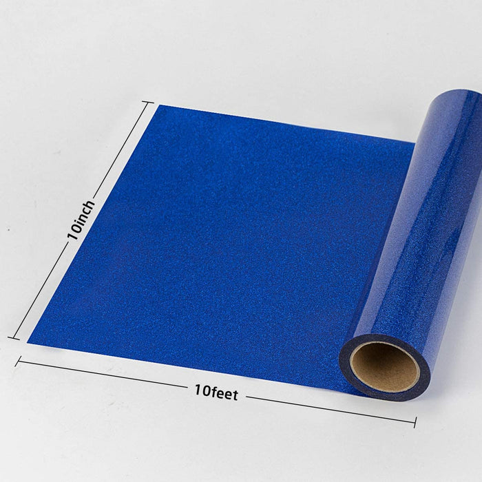 Blue Glitter Heat Transfer Vinyl (HTV)
