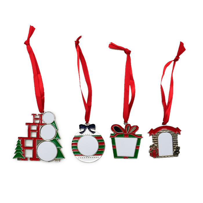 Sublimation Christmas Tree Hanging Ornaments -Metal