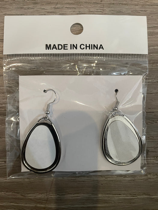 Blank Unisub brand sublimation Teardrop Earring shape, single sided, s–  Just Vinyl and Crafts