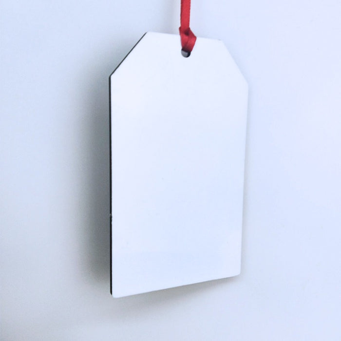 Sublimation double Sided Christmas/hang Tag, MDF Hardboard, 2.0 x 3.25 inches,
