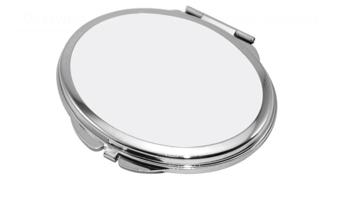 Sublimation Blank, Round Sublimation Mirror, Compact Mirror, Sublimate Blank, Sublimate Mirror, Make Up Mirror