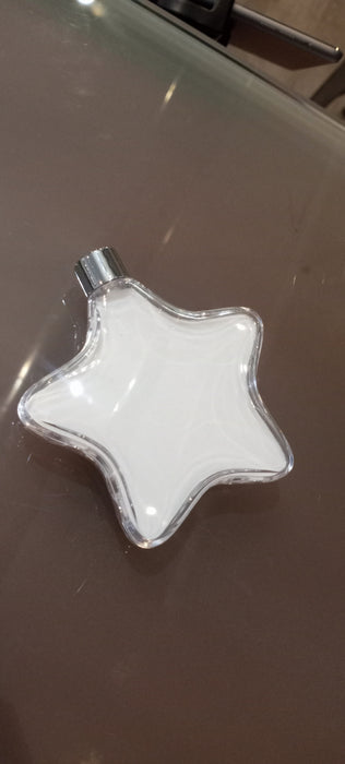 Star Sublimation Clear plastic Ornament w/ Hole