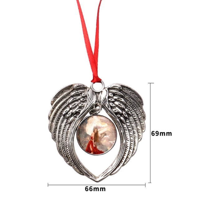 Sublimation Metal Angel Wing Ornament - Sublimation Blank